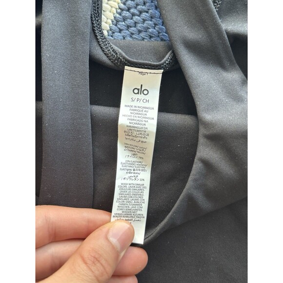 NEW Alo Yoga Softsculpt Precision Tank Top Size S - Black - Picture 3 of 4